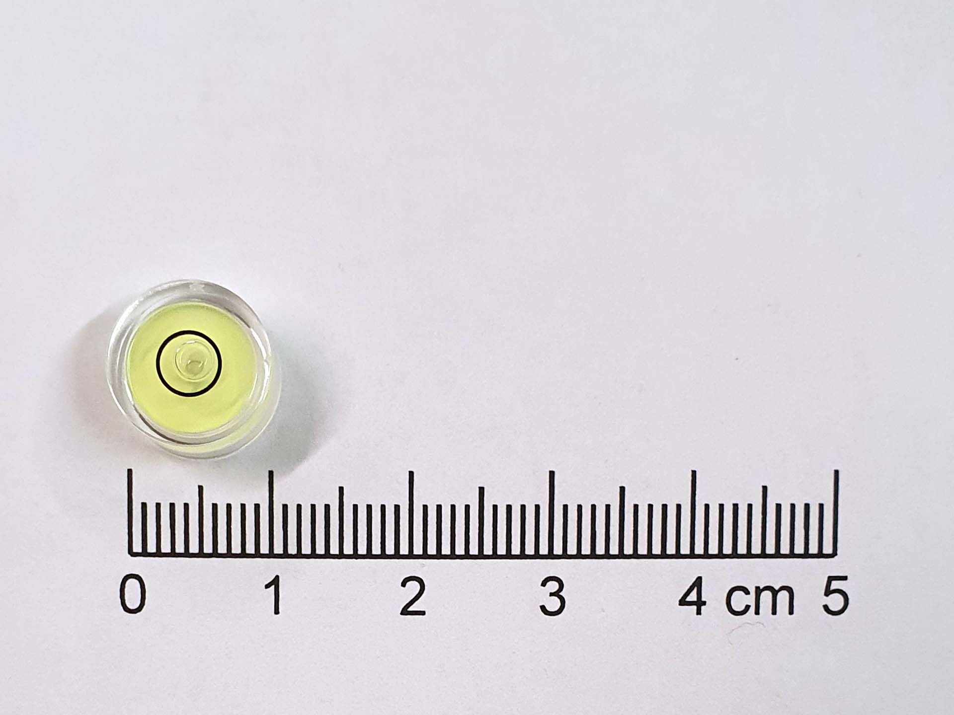 Libela kruhová  D 11, průměr 11mm,  žluto-zelená - Natura Hradec